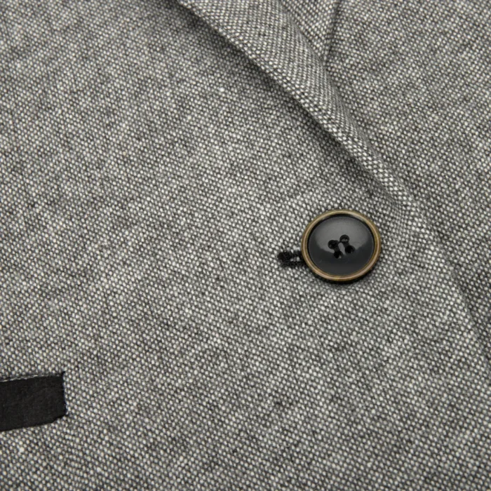 Womens Tweed Grey Black Blazer Jacket Waistcoat Elow Patch Classic Peaky 1920s - Image 12