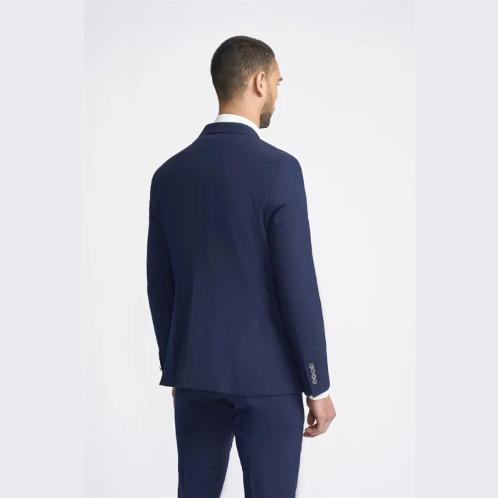 Men's Blazer Navy Double Breasted Tailored Fit Suit Jacket - Image 2