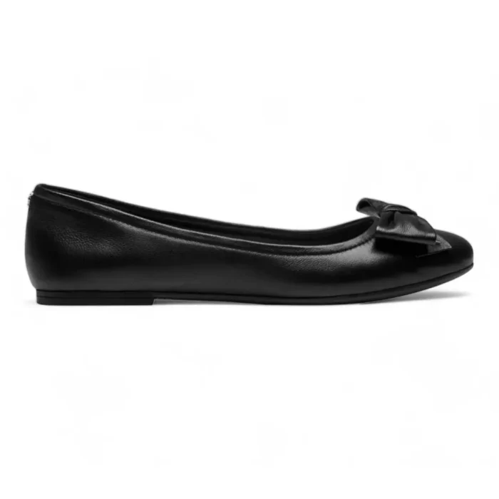 Bunny - Women's Black Slip On Ballet Flat Shoes - Image 1