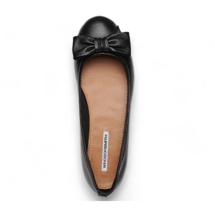 Bunny - Women's Black Slip On Ballet Flat Shoes - Image 4
