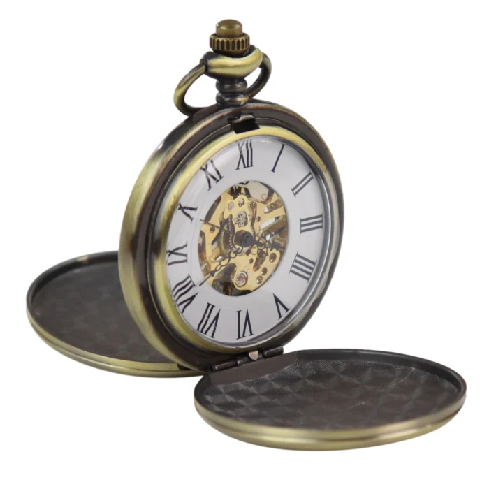 Pocket Watch Mechanical Skeleton 1920's Blinders Original Classic - Image 5