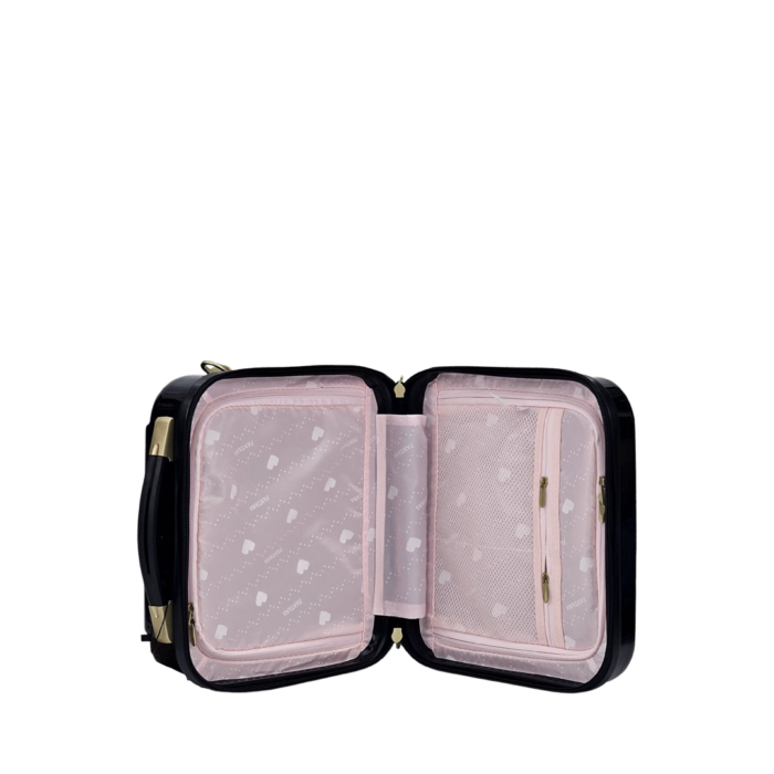 Floral Suitcase 4 Wheel Shiny Hard Case Shell Roller Wheels Cabin Small Medium Large Set Carry On Check In - Image 63