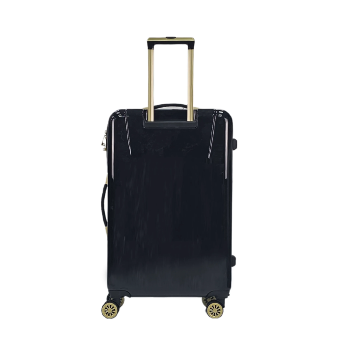 Floral Suitcase 4 Wheel Shiny Hard Case Shell Roller Wheels Cabin Small Medium Large Set Carry On Check In - Image 18