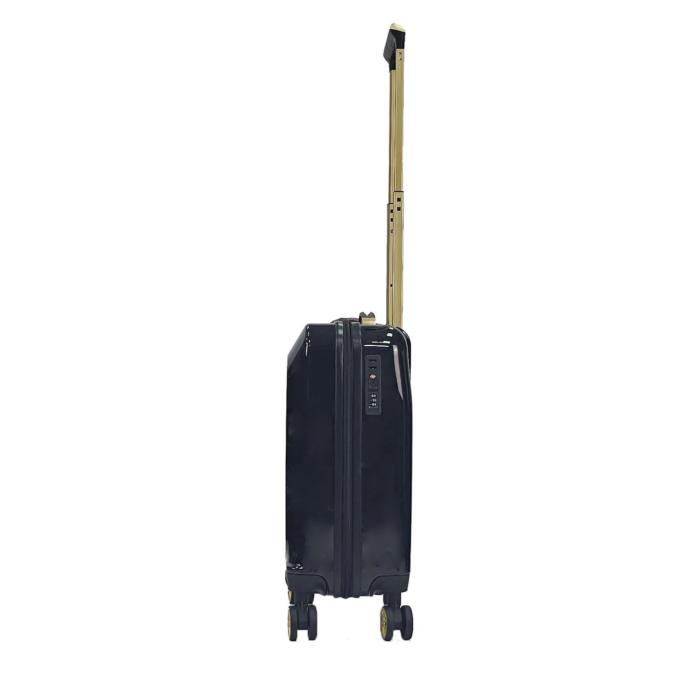 Floral Suitcase 4 Wheel Shiny Hard Case Shell Roller Wheels Cabin Small Medium Large Set Carry On Check In - Image 4