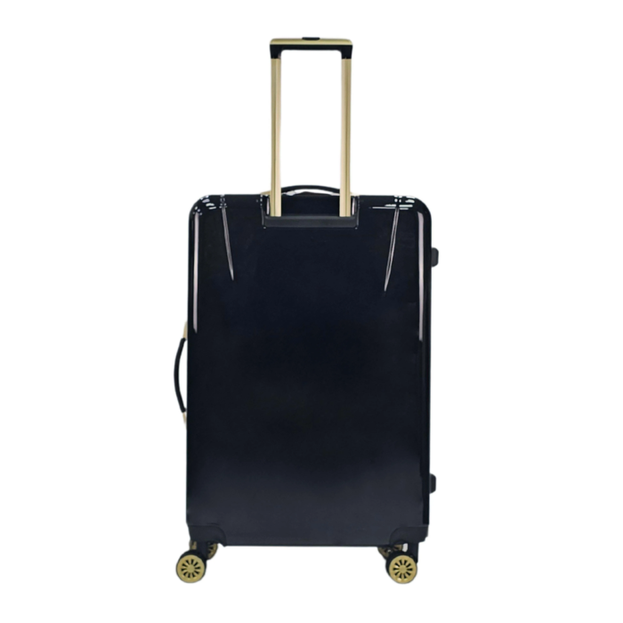 Floral Suitcase 4 Wheel Shiny Hard Case Shell Roller Wheels Cabin Small Medium Large Set Carry On Check In - Image 48