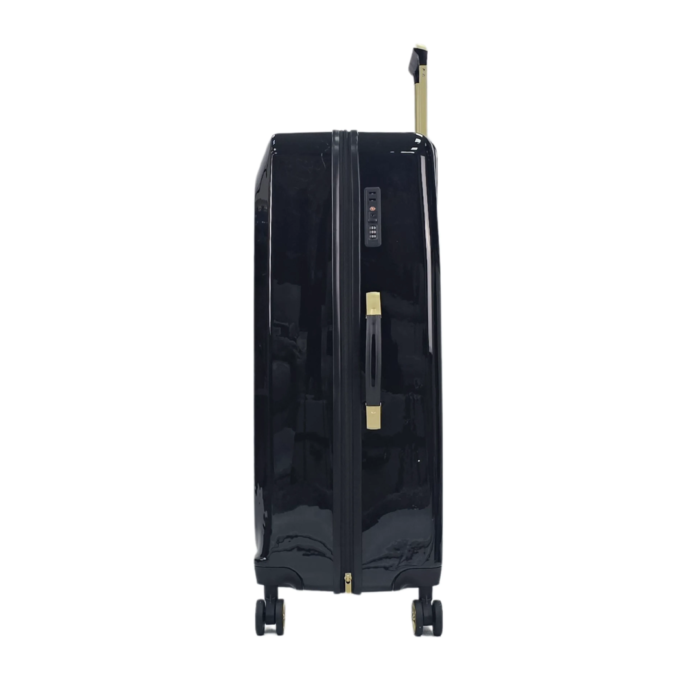 Floral Suitcase 4 Wheel Shiny Hard Case Shell Roller Wheels Cabin Small Medium Large Set Carry On Check In - Image 47