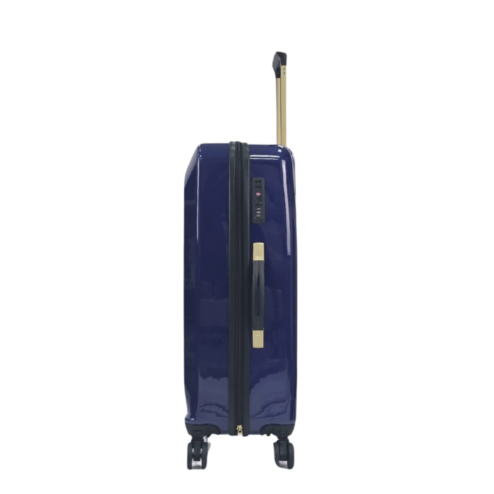 Floral Suitcase 4 Wheel Shiny Hard Case Shell Roller Wheels Cabin Small Medium Large Set Carry On Check In - Image 23