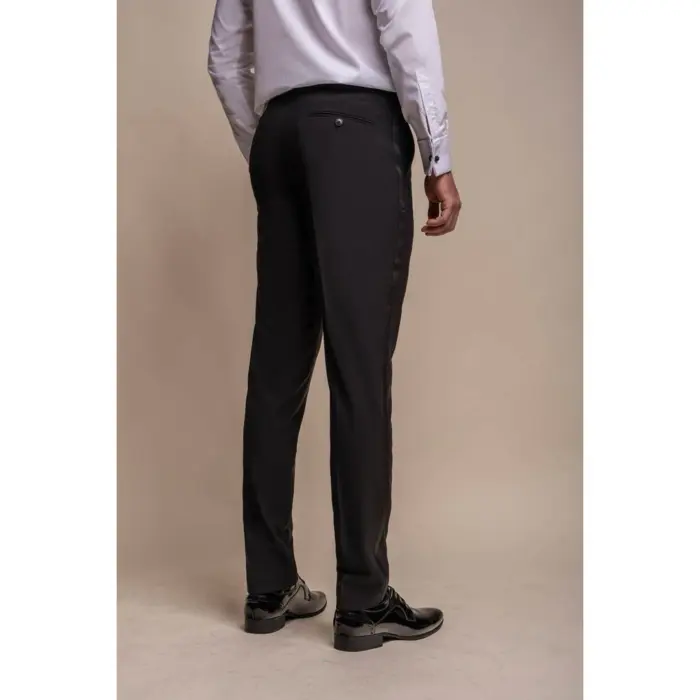 Mens Black Tuxedo 2 Piece Shawl Collar Suit - Image 6