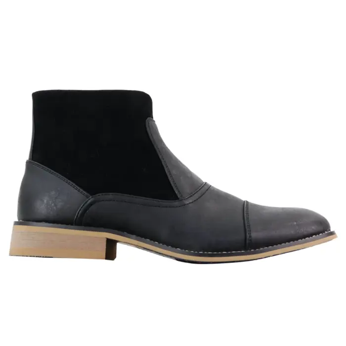 Mens Real Leather Chelsea Dealer Boots Slip On Smart Casual Retro VIntage Blinders Classic - Image 8