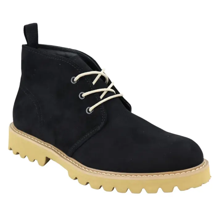 Mens Casual Hiking Boots Jeans Laced Ankle Suede Chukka - Image 1