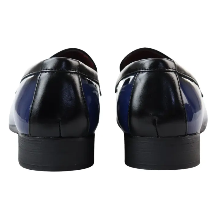 Men's Moccasin Loafers Patent Leather Lined Slip On Tassel Formal Dress Shoes - Image 12