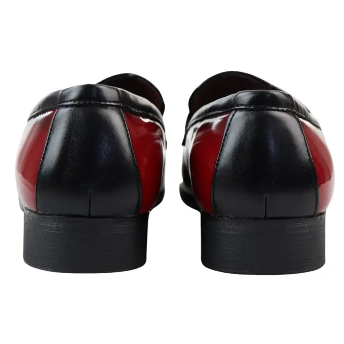 Men's Moccasin Loafers Patent Leather Lined Slip On Tassel Formal Dress Shoes - Image 25