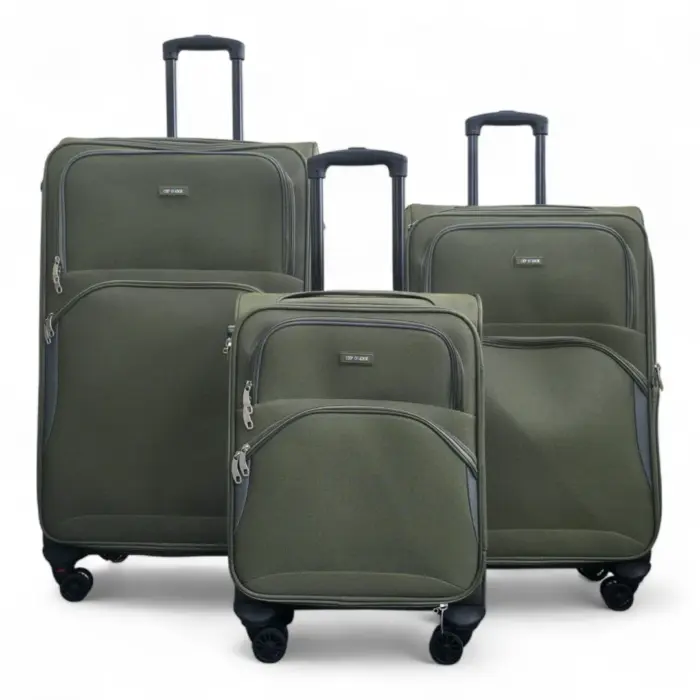Lightweight Softshell Expandable Suitcase Travel Bag Set - Image 34