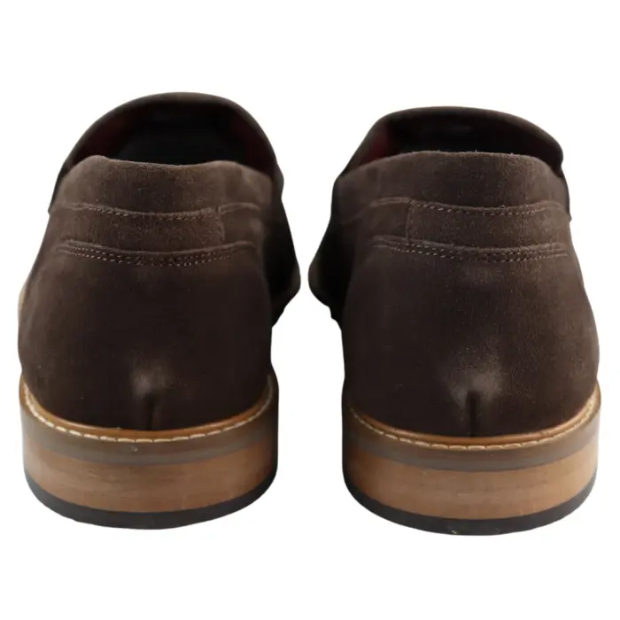 Mens Real Full Suede Slip On Loafers Boat Shoes Smart Casual Classic Comfort Fit - Image 4