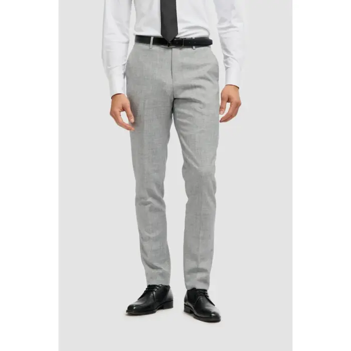 Men's Suit Grey 3 Piece Tailored Fit Formal Classic Gent Dress - Image 8