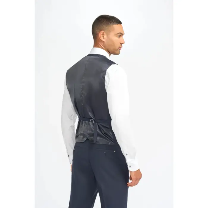 Men's Suit Navy 3 Piece Tailored Fit Formal Classic Gent Dress - Image 7