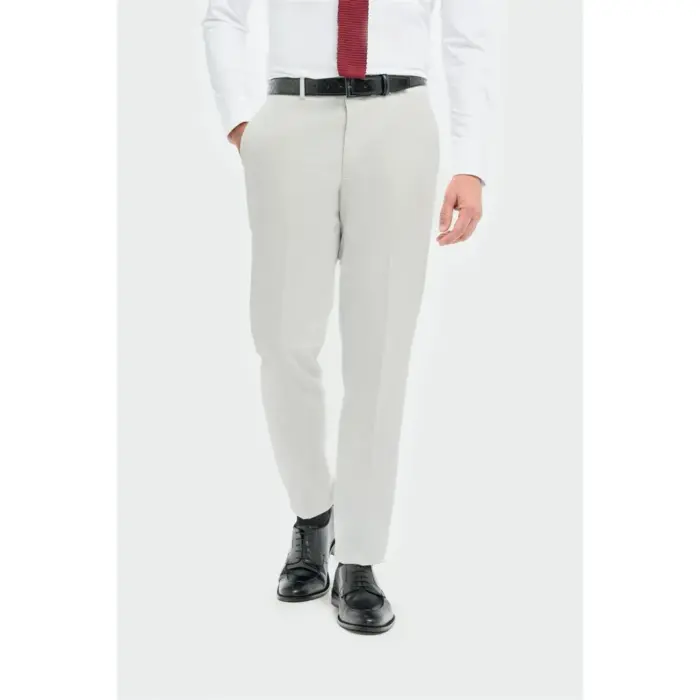 Men's Suit 3 Piece Grey Tailored Fit Wedding Prom Classic - Image 7