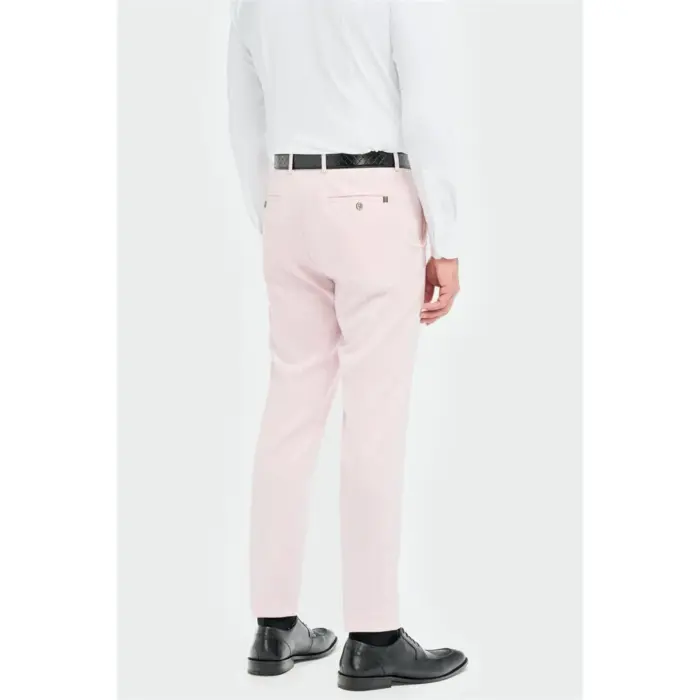 Men's Suit 3 Piece Pink Tailored Fit Wedding Prom Classic - Image 8