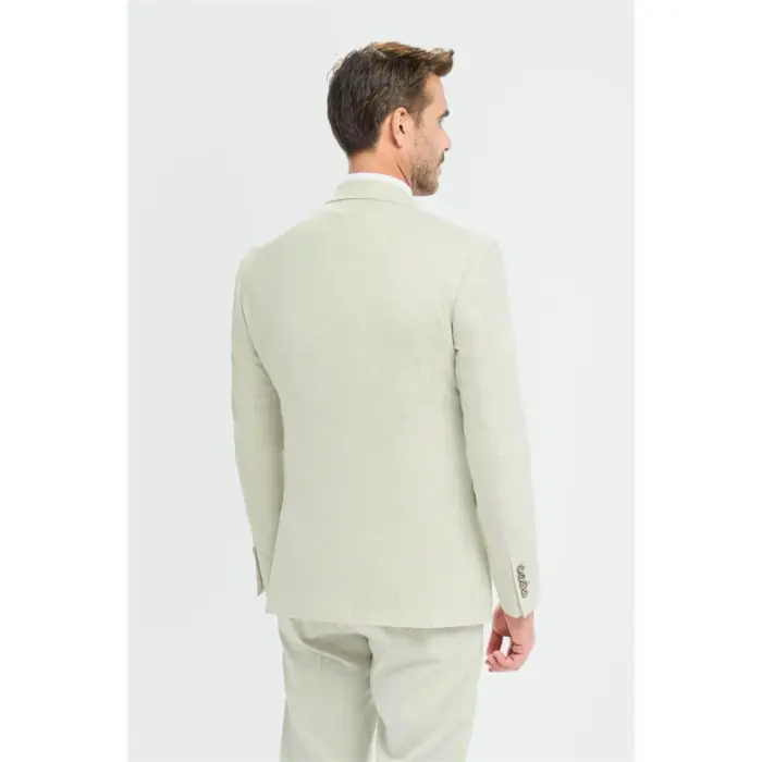 Men's Suit 3 Piece Sage Green Tailored Fit Wedding Prom Classic - Image 10