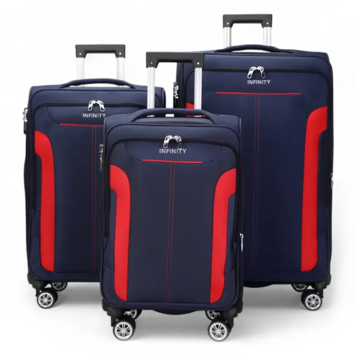 Lightweight Expandable Luggage Softshell 8 Weel Suitcase Set - Image 18