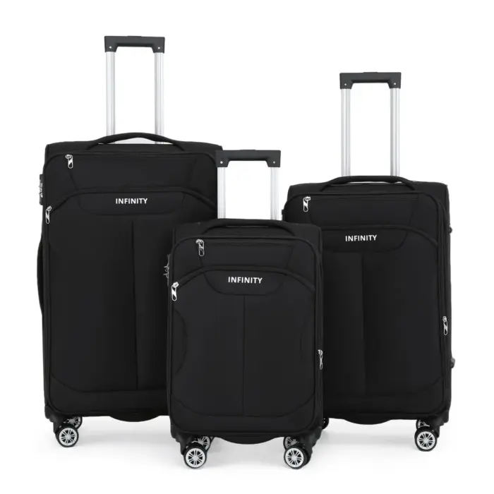 Lightweight Soft Shell Luggage Set Travel Suitcases - Image 8