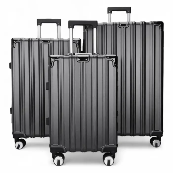 Robust Hard Shell Luggage 8 Wheel Suitcase Set - Image 18