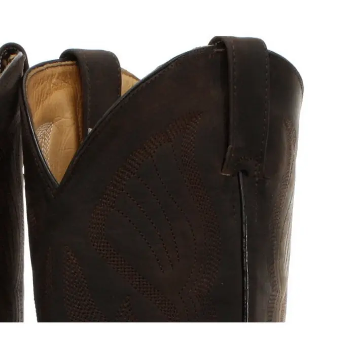 Mens Cowboy Boots Pointed Black Brown Grinders Louisiana Real Leather Western Cuban - Image 9