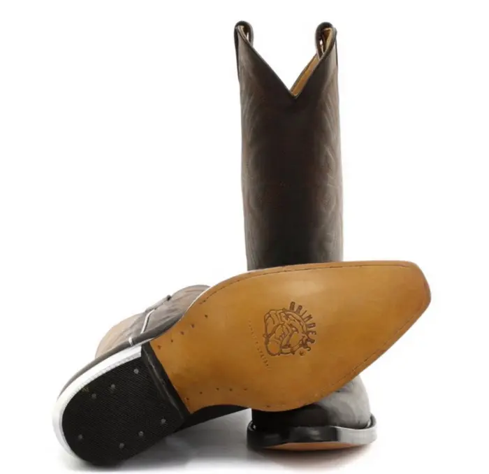Mens Cowboy Boots Pointed Black Brown Grinders Louisiana Real Leather Western Cuban - Image 10