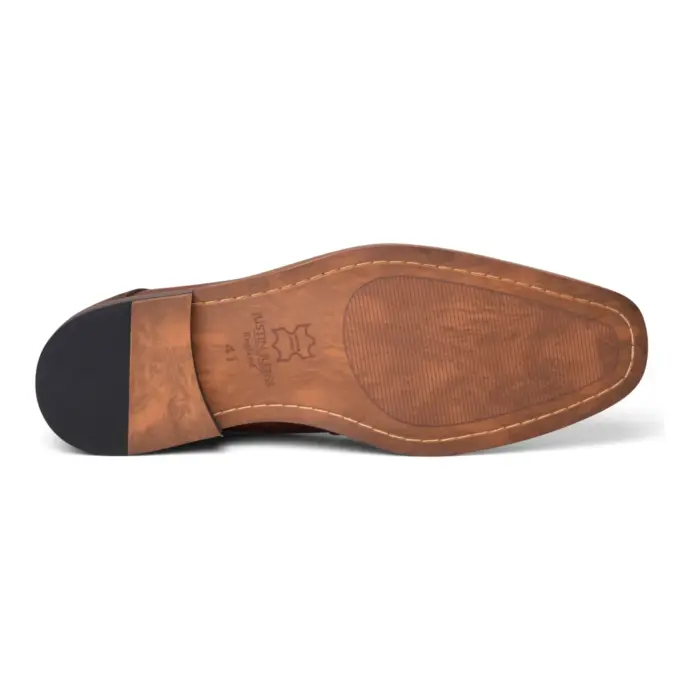 Jenson - Men's Brown Leather Lace Up Oxford Shoes - Image 5