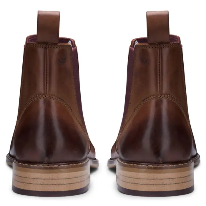 Mens Real Leather Chelsea Dealer Boots Slip On Smart Casual Retro VIntage Blinders Classic - Image 6