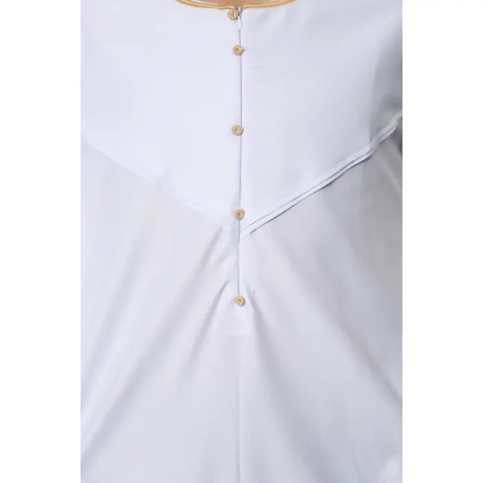 Boy's Thobe Emirati Omani Jubba Islamic Clothing Muslim Kaftan Eid Robe Arab Gold Embroidery - Image 24