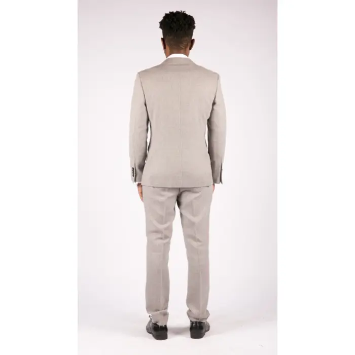 Mens 3 Piece Cream Suit Tweed Check Vintage Retro Tailored Fit 1920s - Image 7