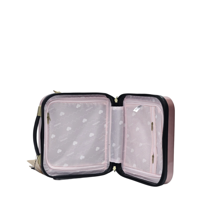 Floral Suitcase 4 Wheel Shiny Hard Case Shell Roller Wheels Cabin Small Medium Large Set Carry On Check In - Image 73