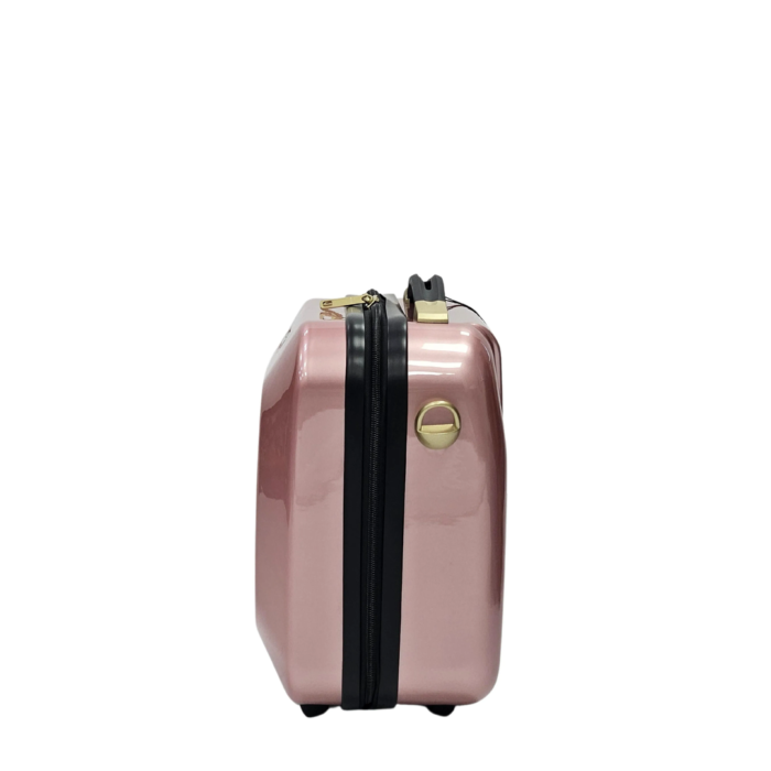 Floral Suitcase 4 Wheel Shiny Hard Case Shell Roller Wheels Cabin Small Medium Large Set Carry On Check In - Image 71