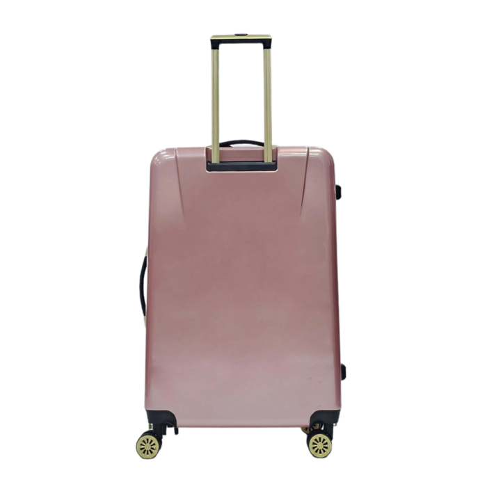 Floral Suitcase 4 Wheel Shiny Hard Case Shell Roller Wheels Cabin Small Medium Large Set Carry On Check In - Image 42
