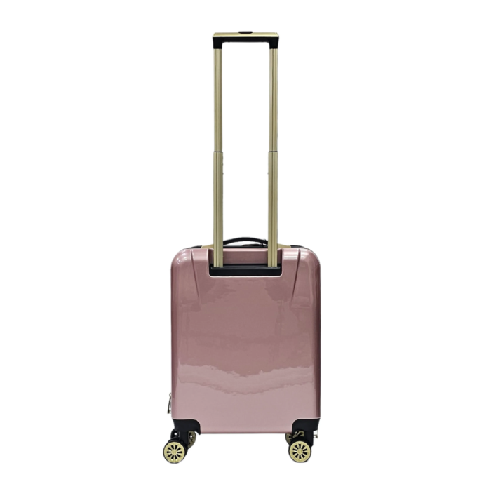 Floral Suitcase 4 Wheel Shiny Hard Case Shell Roller Wheels Cabin Small Medium Large Set Carry On Check In - Image 12