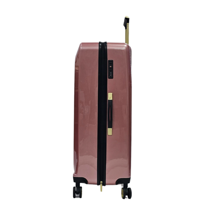 Floral Suitcase 4 Wheel Shiny Hard Case Shell Roller Wheels Cabin Small Medium Large Set Carry On Check In - Image 58