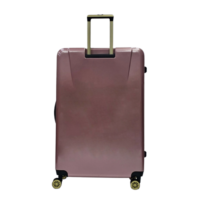 Floral Suitcase 4 Wheel Shiny Hard Case Shell Roller Wheels Cabin Small Medium Large Set Carry On Check In - Image 57