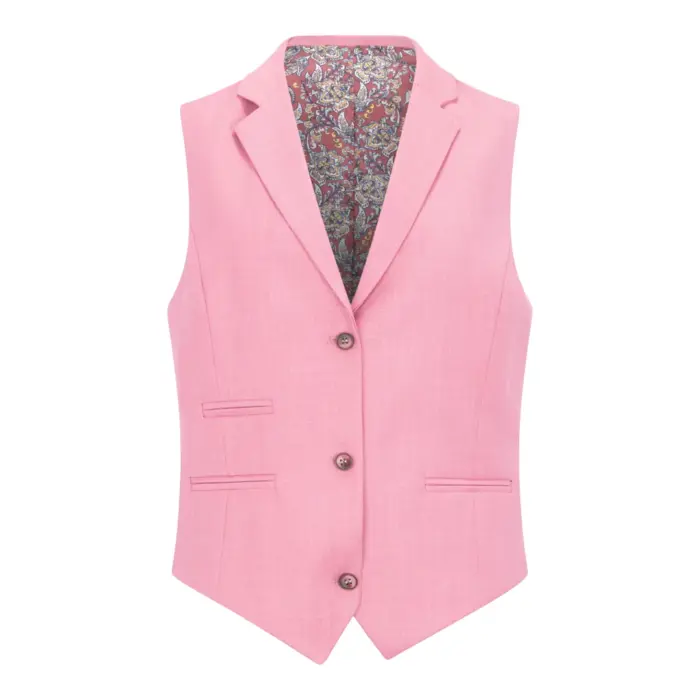TPW-16 - Women's 3 Piece Plain Pink Suit - Image 5