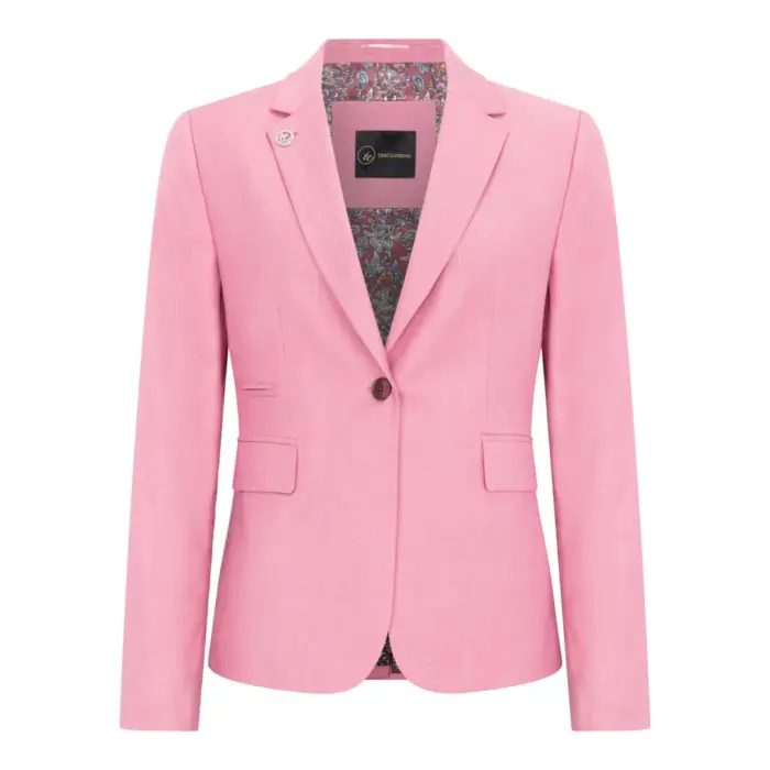 TPW-16 - Women's 3 Piece Plain Pink Suit - Image 8