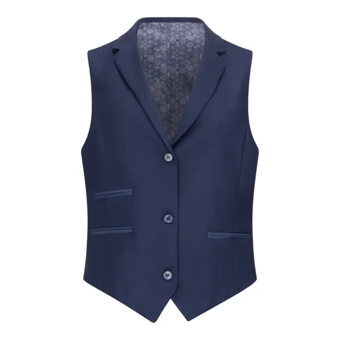 TPW-14 - Women's 3 Piece Plain Navy Blue Suit - Image 5