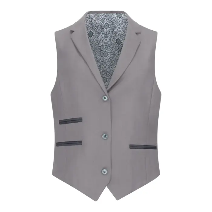 TPW-15 - Women's 3 Piece Plain Grey Suit - Image 5