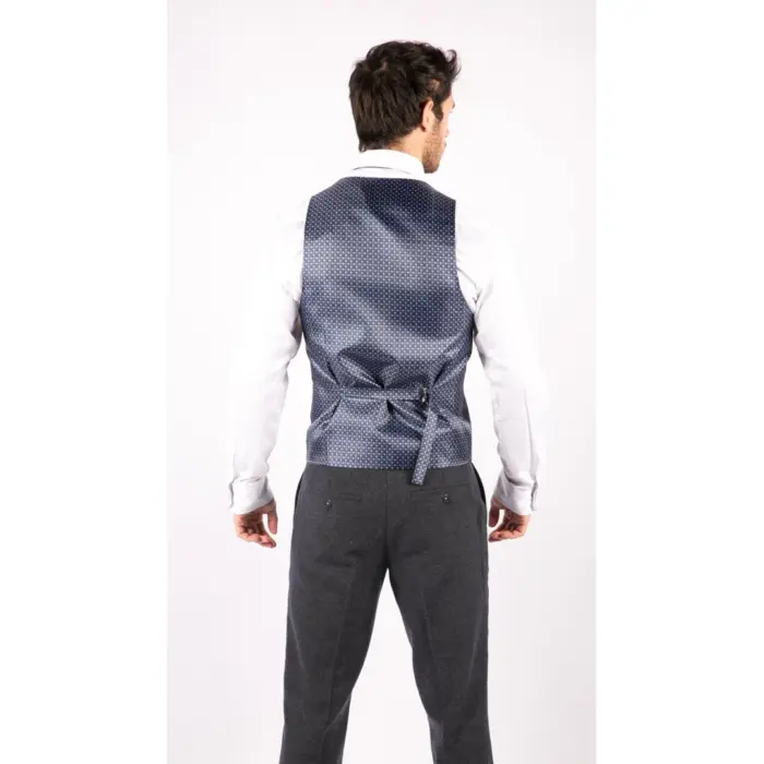 Mens Wool Tweed Suit 3 Piece Authentic 1920s Tailored Fit Classic - Image 6