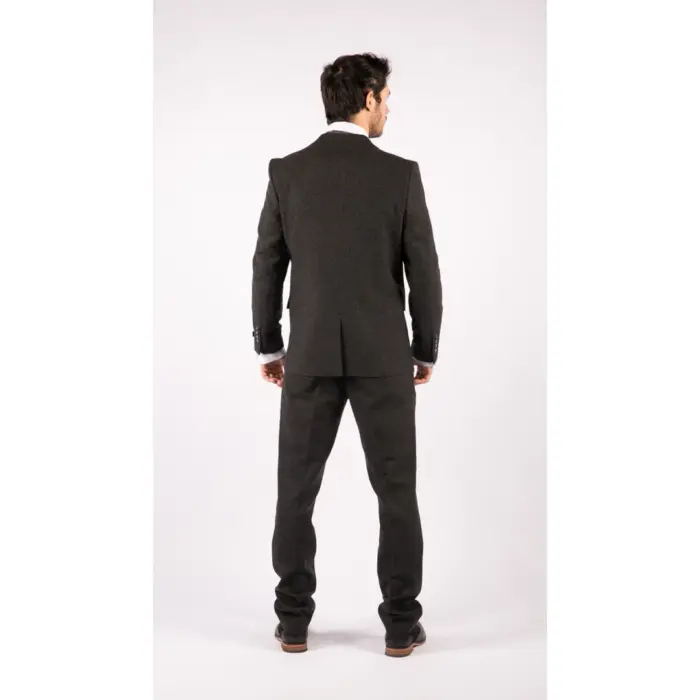 Mens Wool Tweed Suit 3 Piece Authentic 1920s Tailored Fit Classic - Image 7
