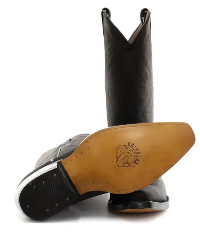 Mens Cowboy Boots Pointed Black Brown Grinders Louisiana Real Leather Western Cuban - Image 5