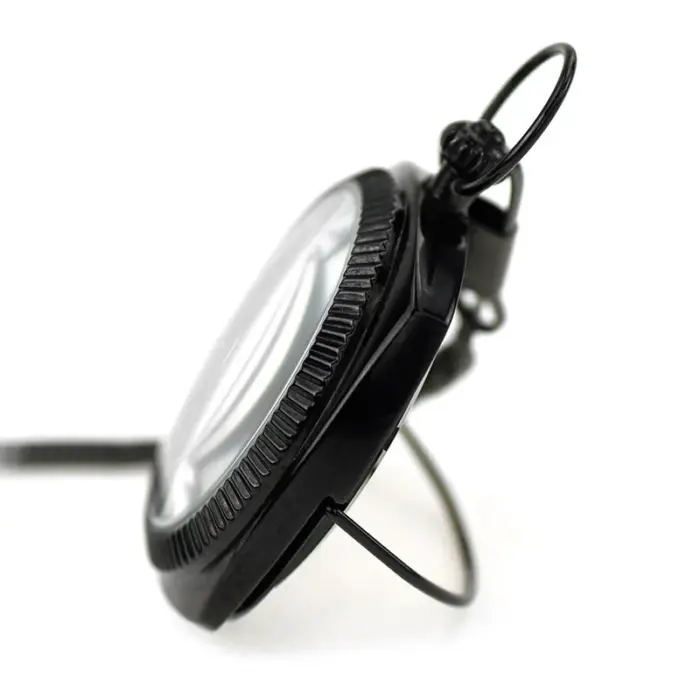 Mechanical Skeleton Open Face Square Pocket Watch - Image 3