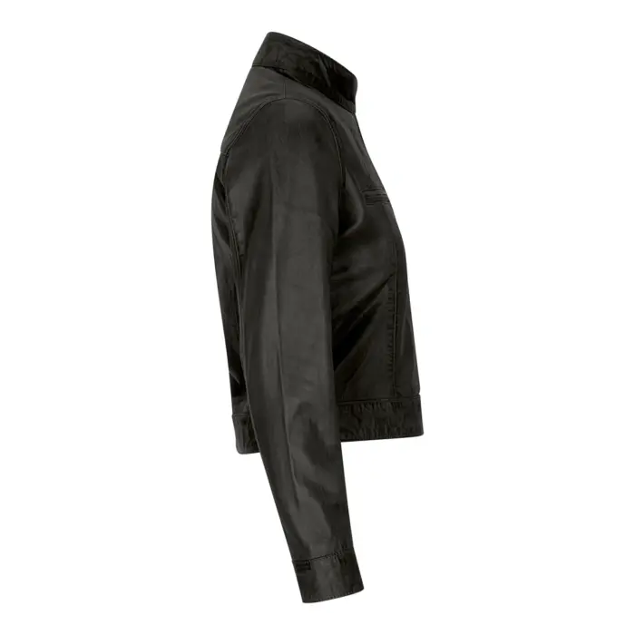 Women's Leather Moto Biker Jacket - Image 2
