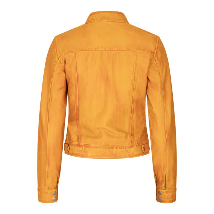 Women's Leather Moto Biker Jacket - Image 15